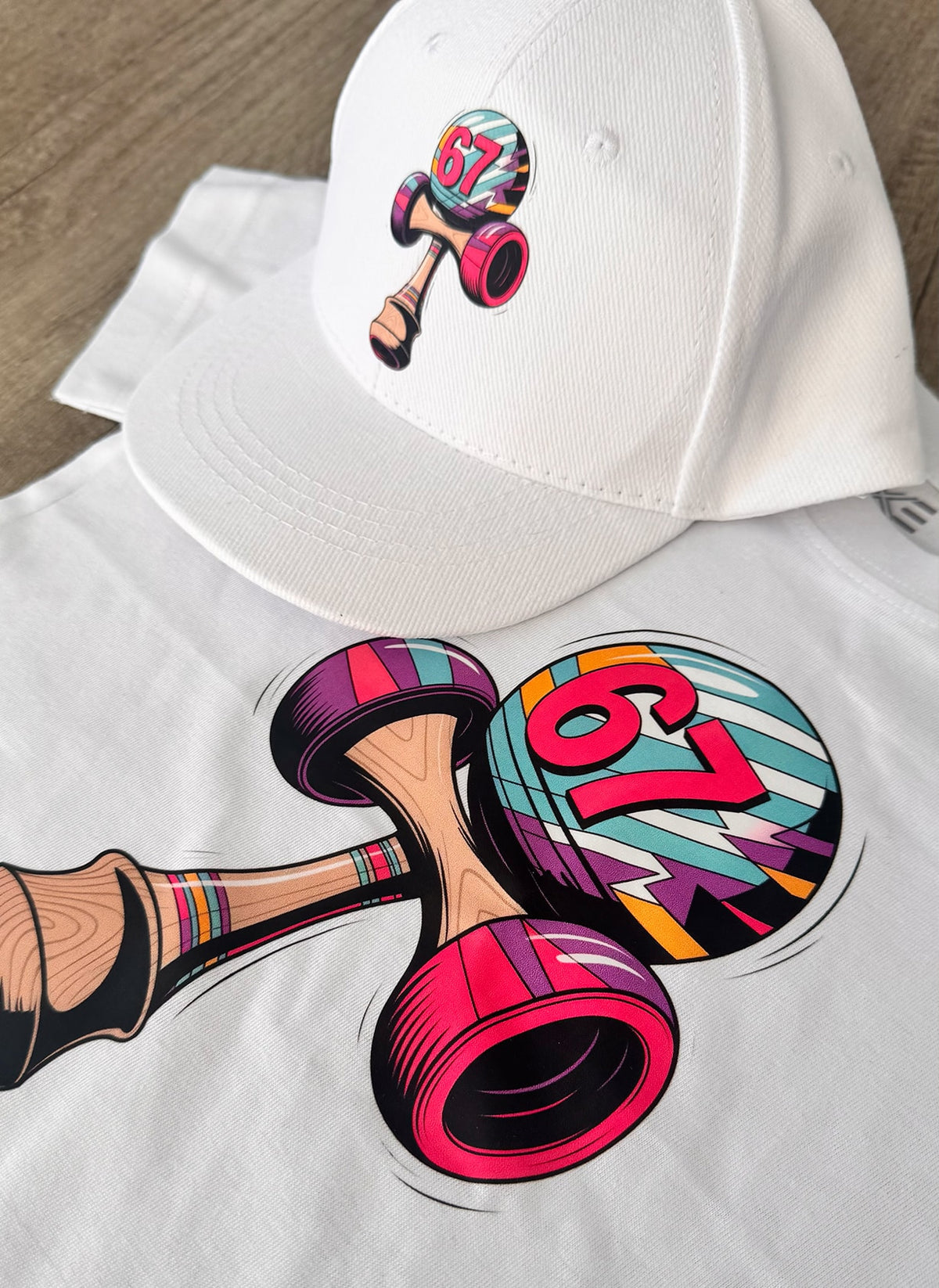 Set Tricou + Șapcă Kendama 67 Colorat