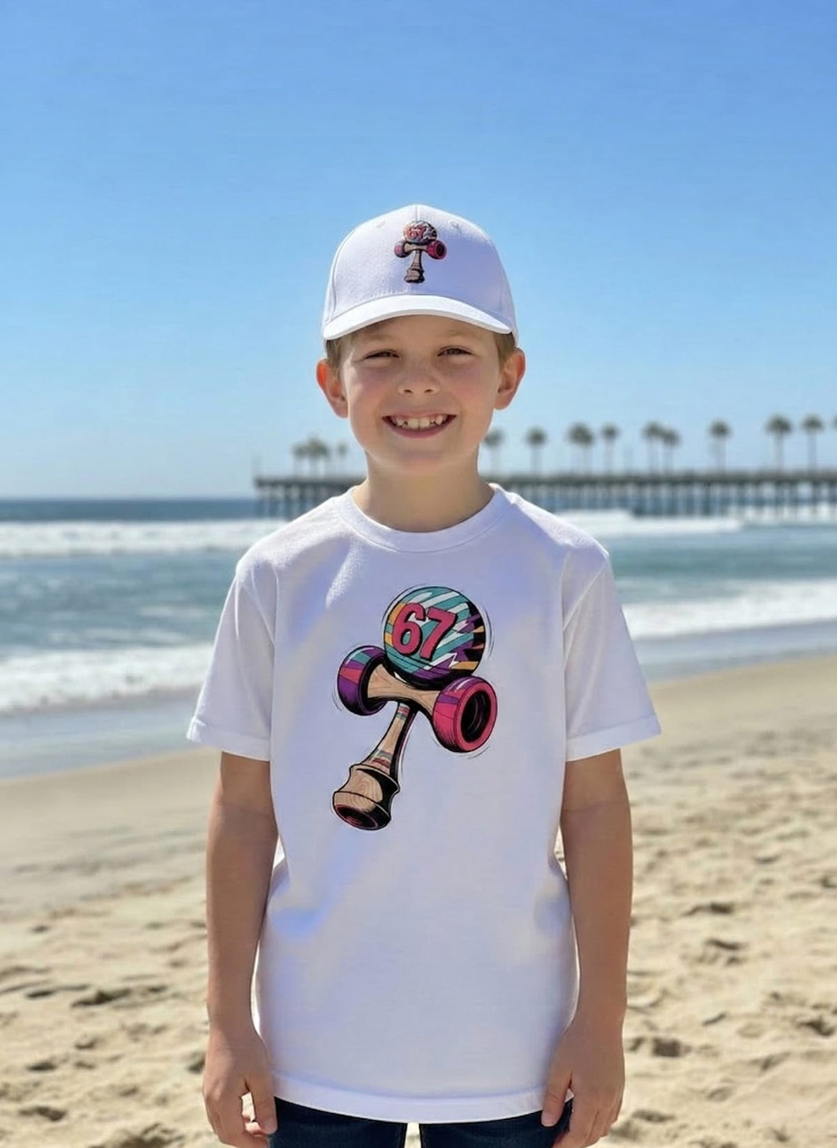 Set Tricou + Șapcă Kendama 67 Colorat