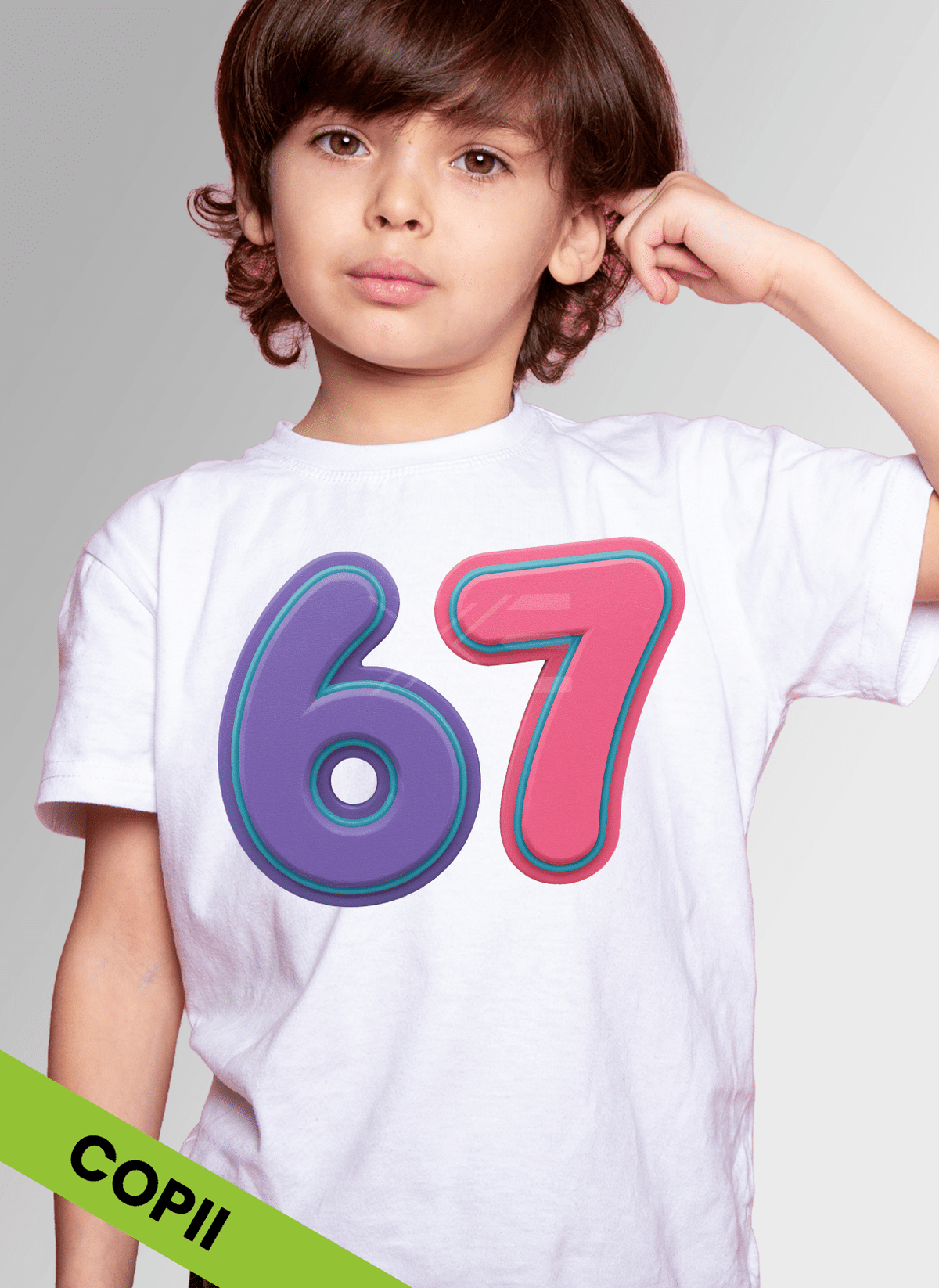 Tricou SIX-SEVEN 67 Buton