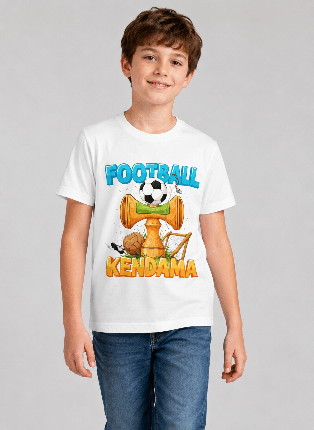 Tricou copii Football Kendama 4-16 ani