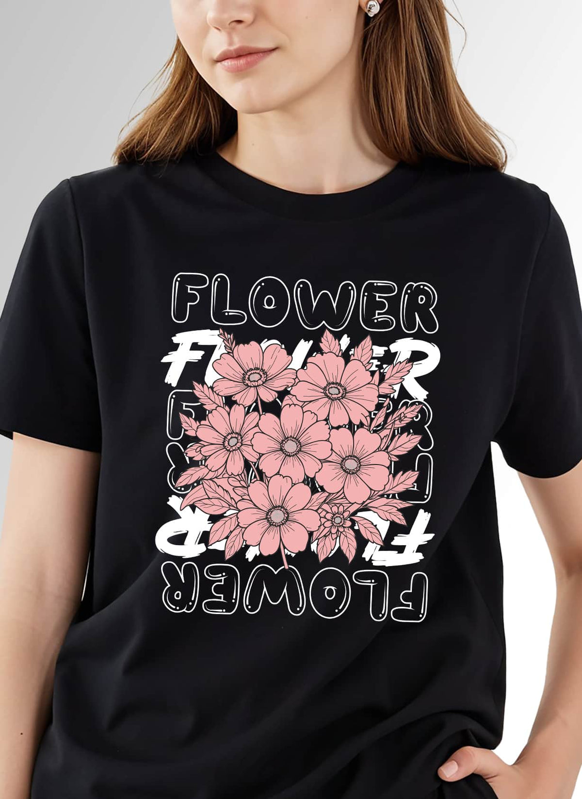 Tricou PINK FLOWERS