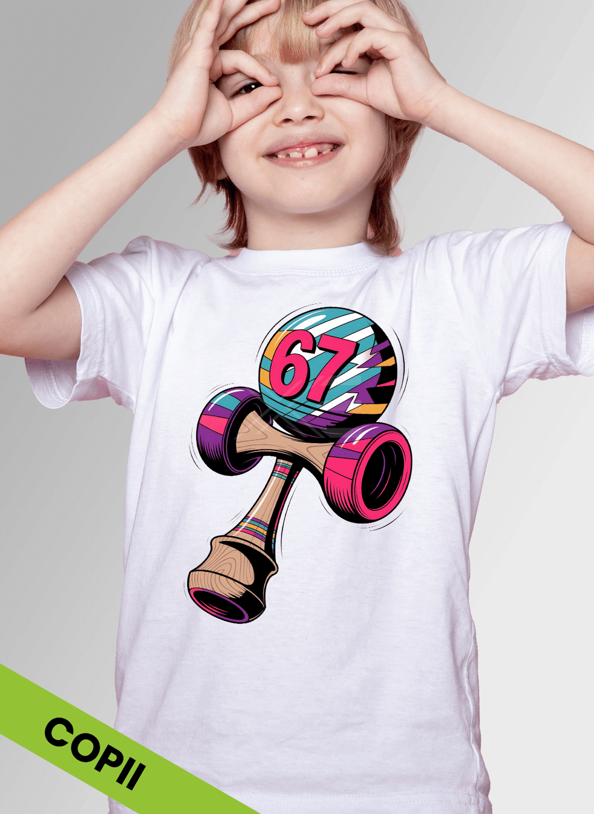 Tricou Kendama SIX-SEVEN 67 Colorat