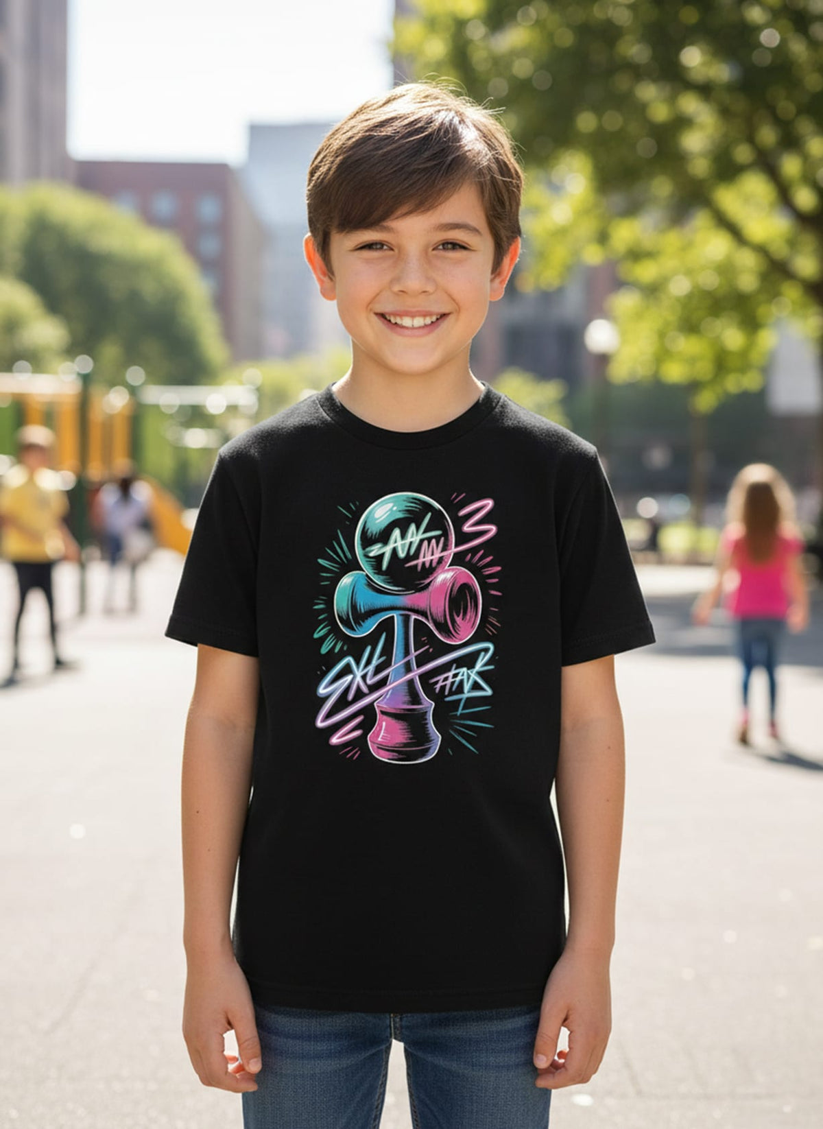 Tricou kendama Galaxy
