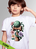 Tricou Kendama cu flori