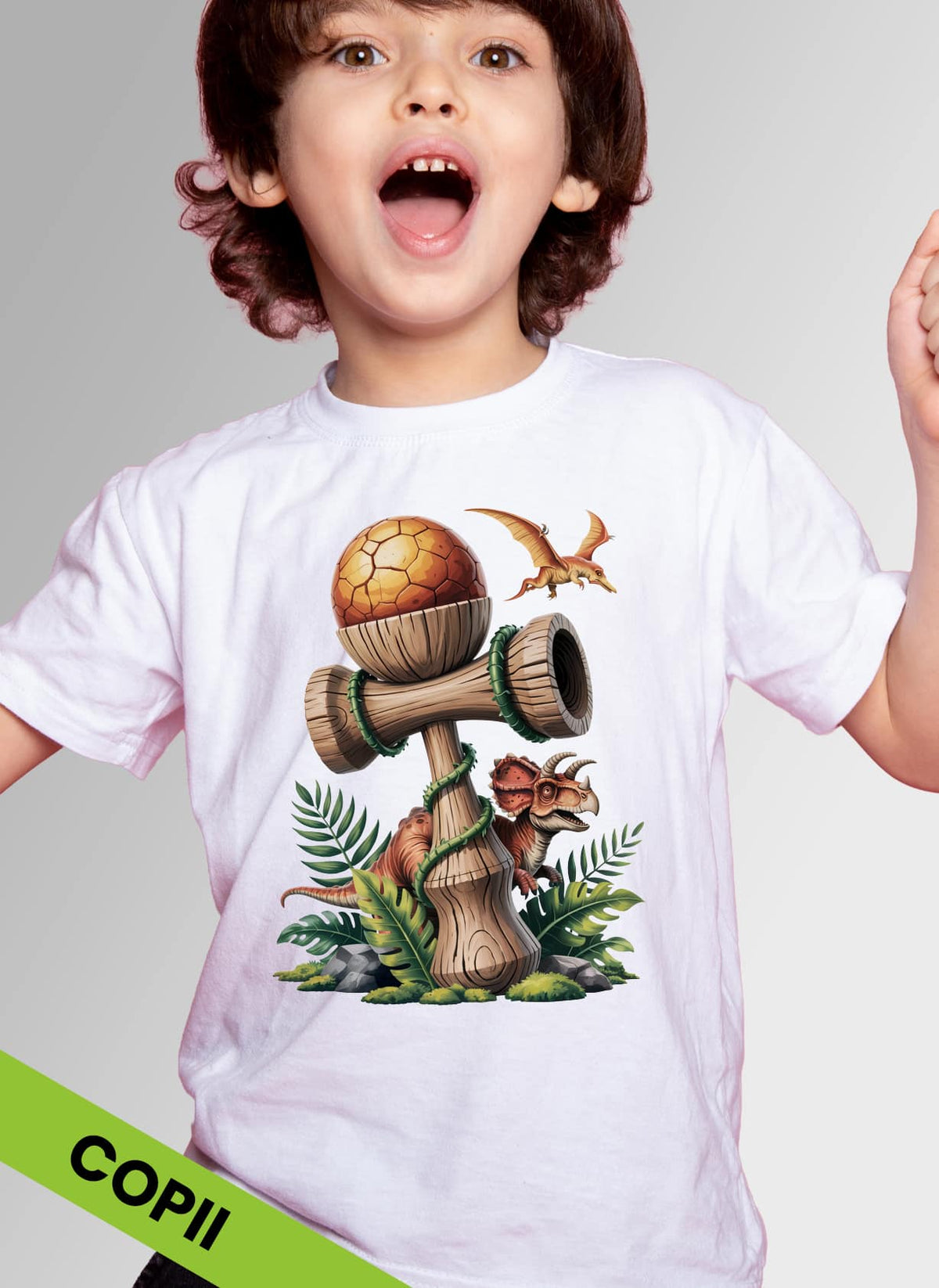 Tricou Kendama Dinozauri