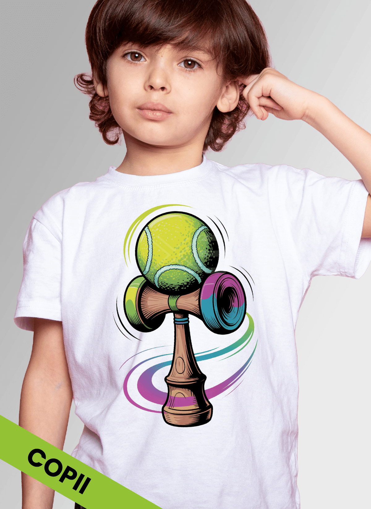 Tricou Kendama Tenis colorat