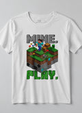 Tricou copii Mine. Build. Play. 4-16 ani