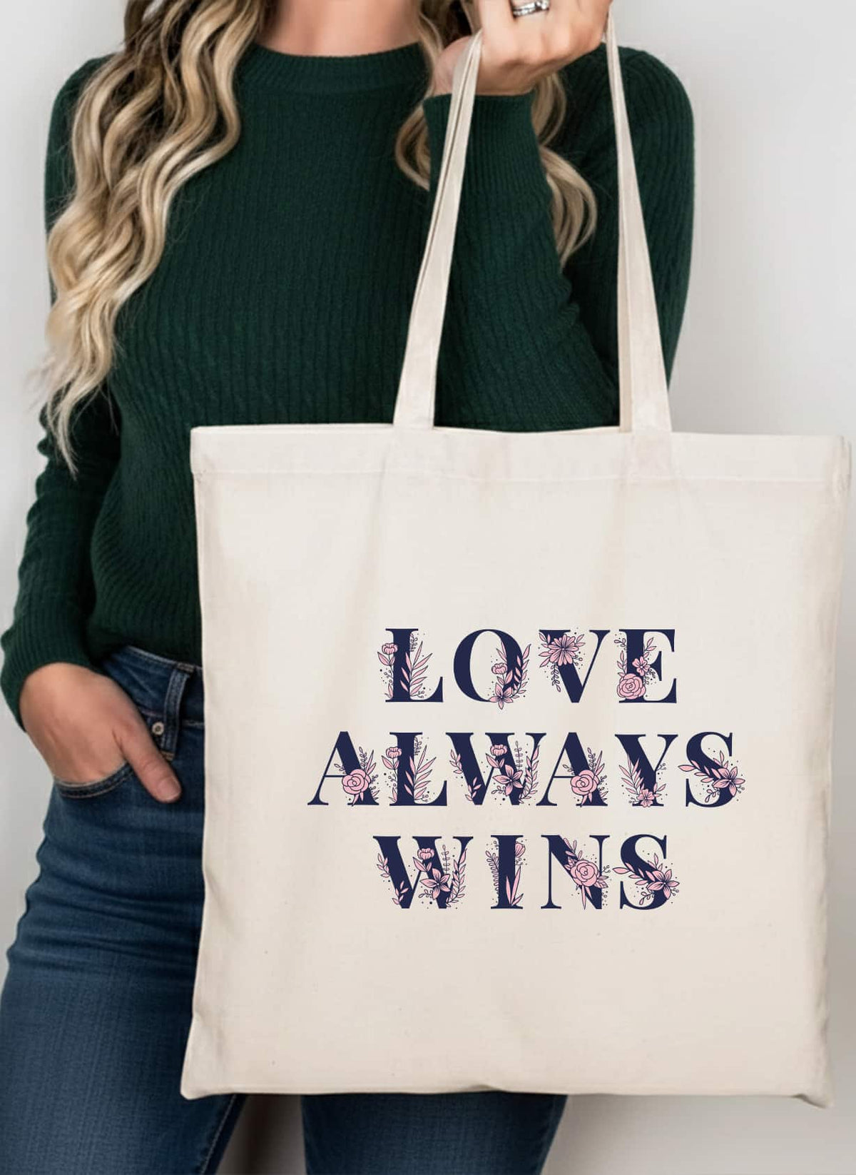 Sacosa LOVE ALWAYS WINS