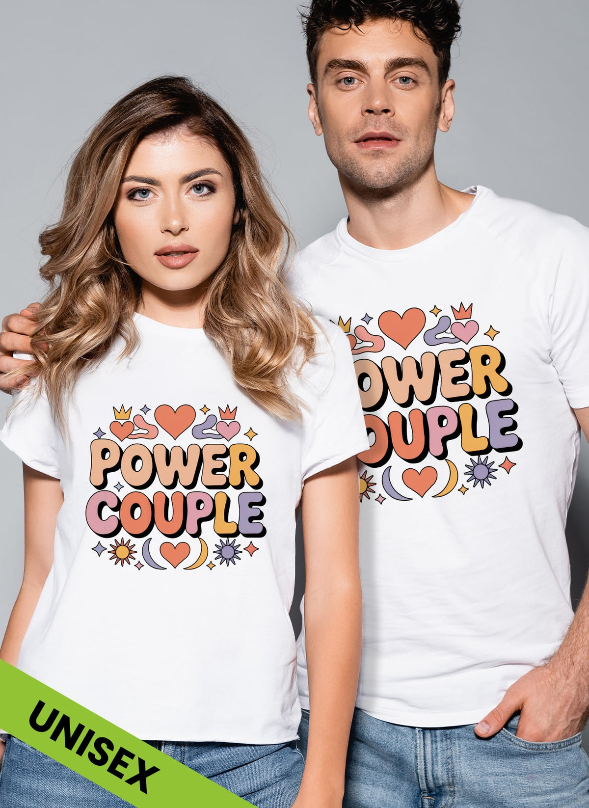Set tricou cuplu Power Couple I