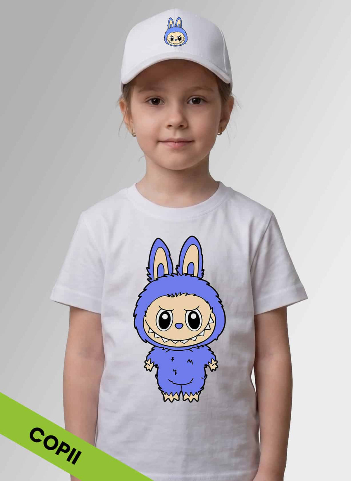 Set Tricou + Șapcă LABUBU BLUE