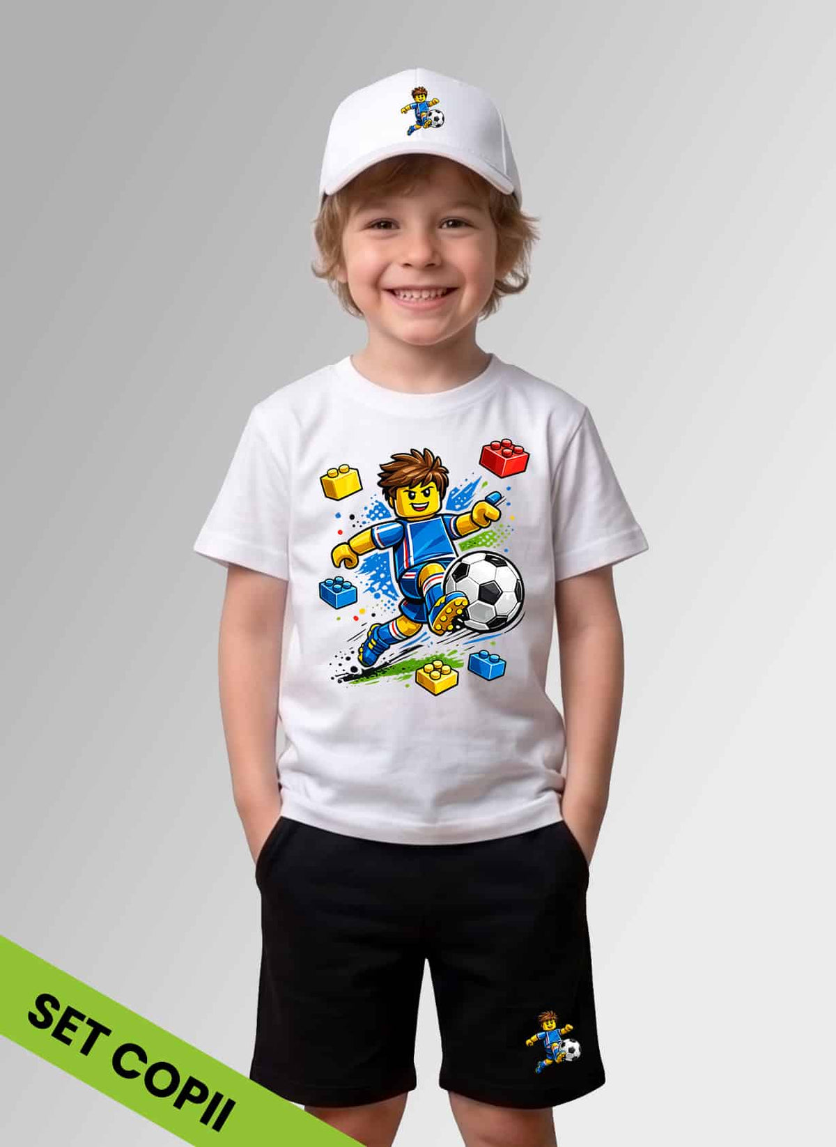 Set complet ROBLOX FOTBAL - Tricou + Pantalon + Șapcă