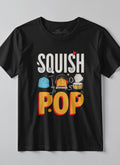 Tricou copii Squish Pop Negru 4-16 ani