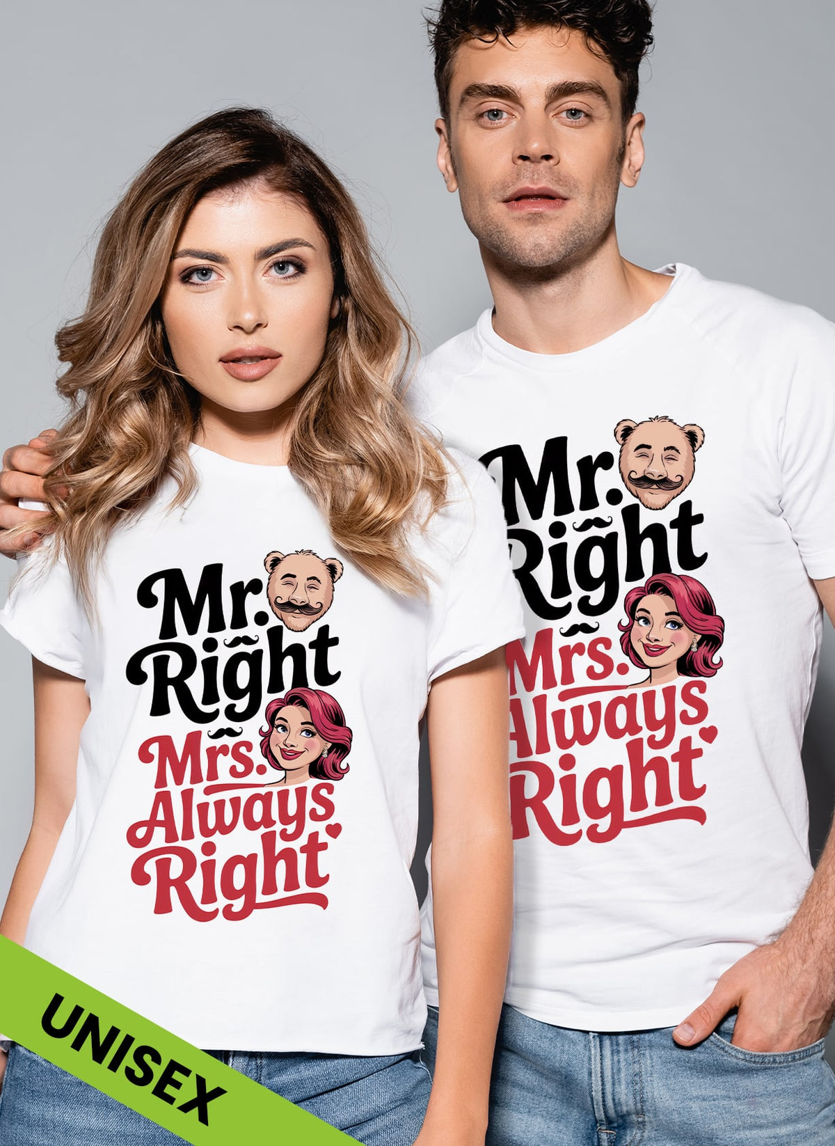 Set tricou cuplu Always Right