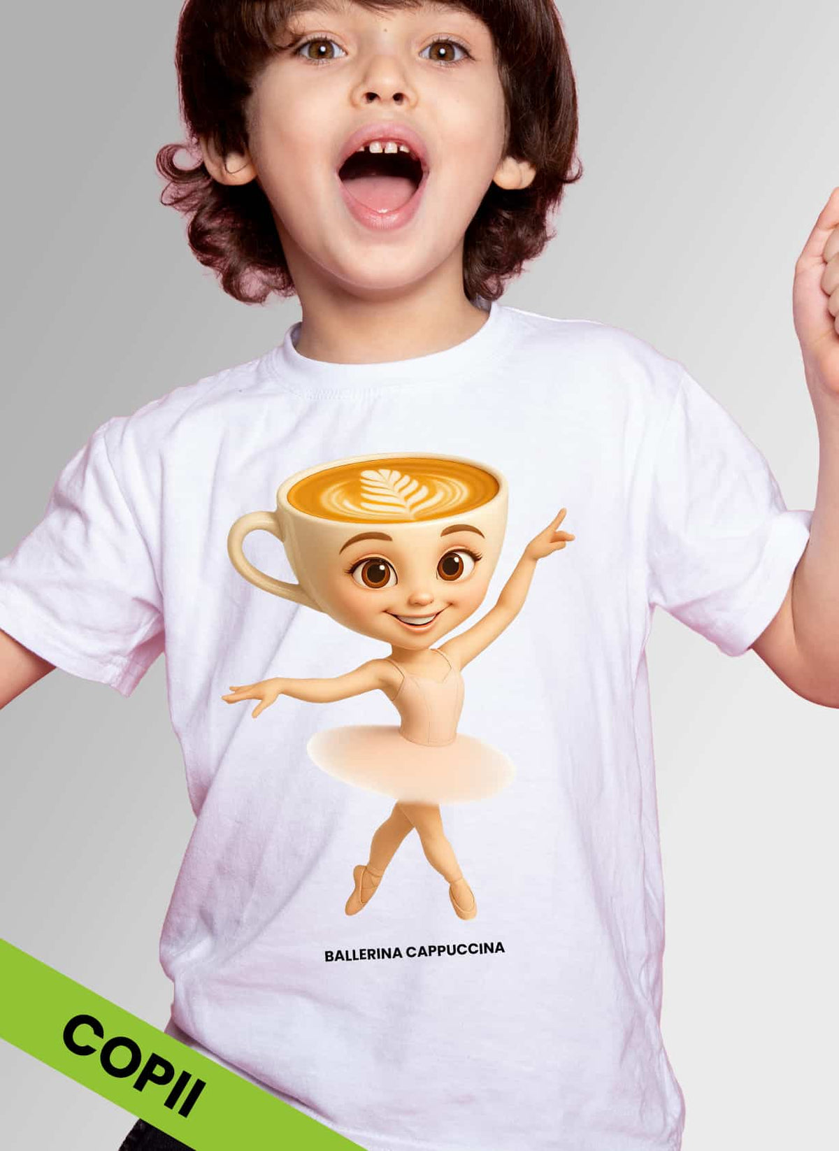 Tricou copii Ballerina Cappuccina