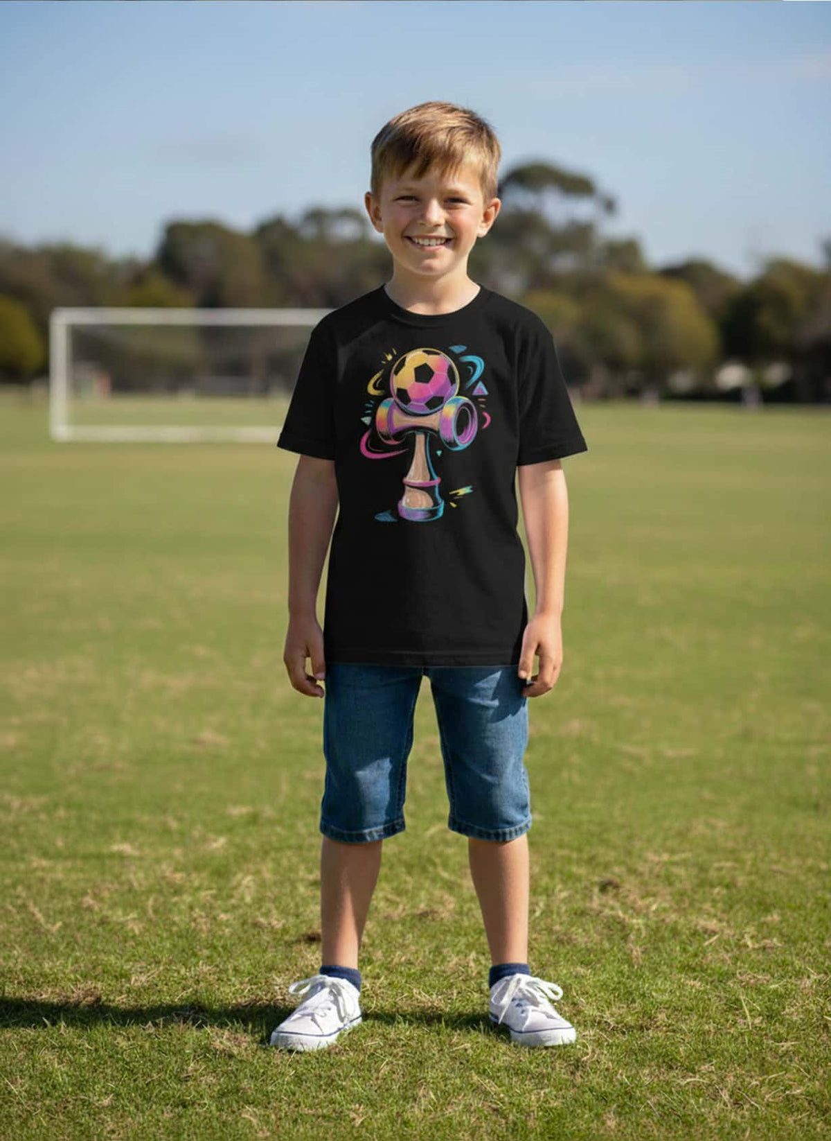 Tricou Kendama Fotbal Graffiti