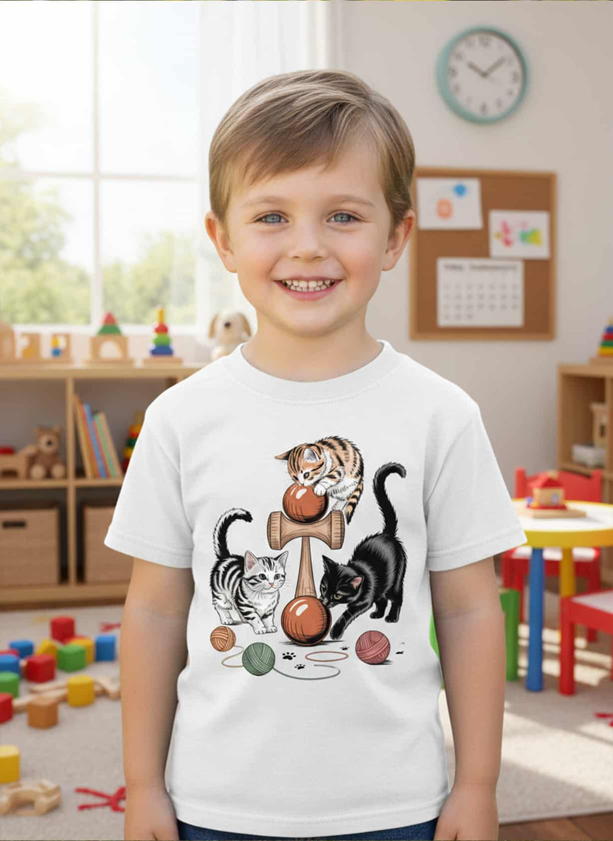 Tricou Kendama Cu Pisici