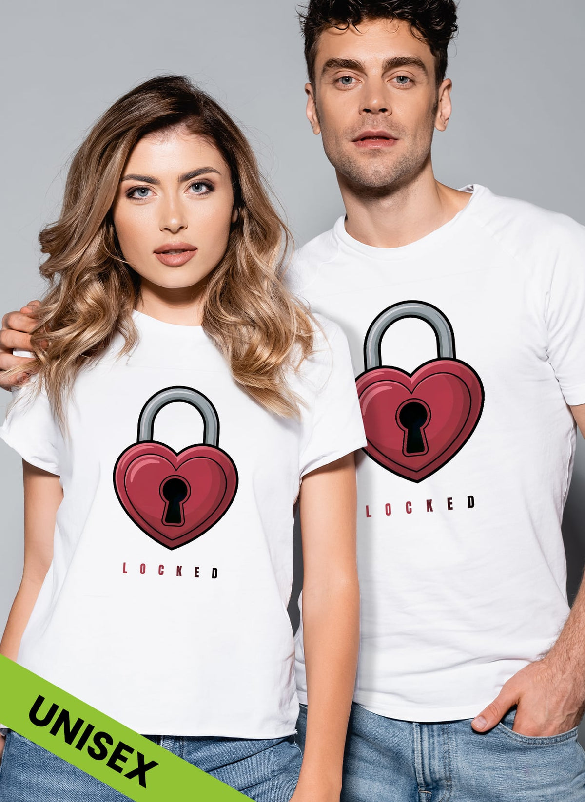 Set tricou cuplu LOCKED