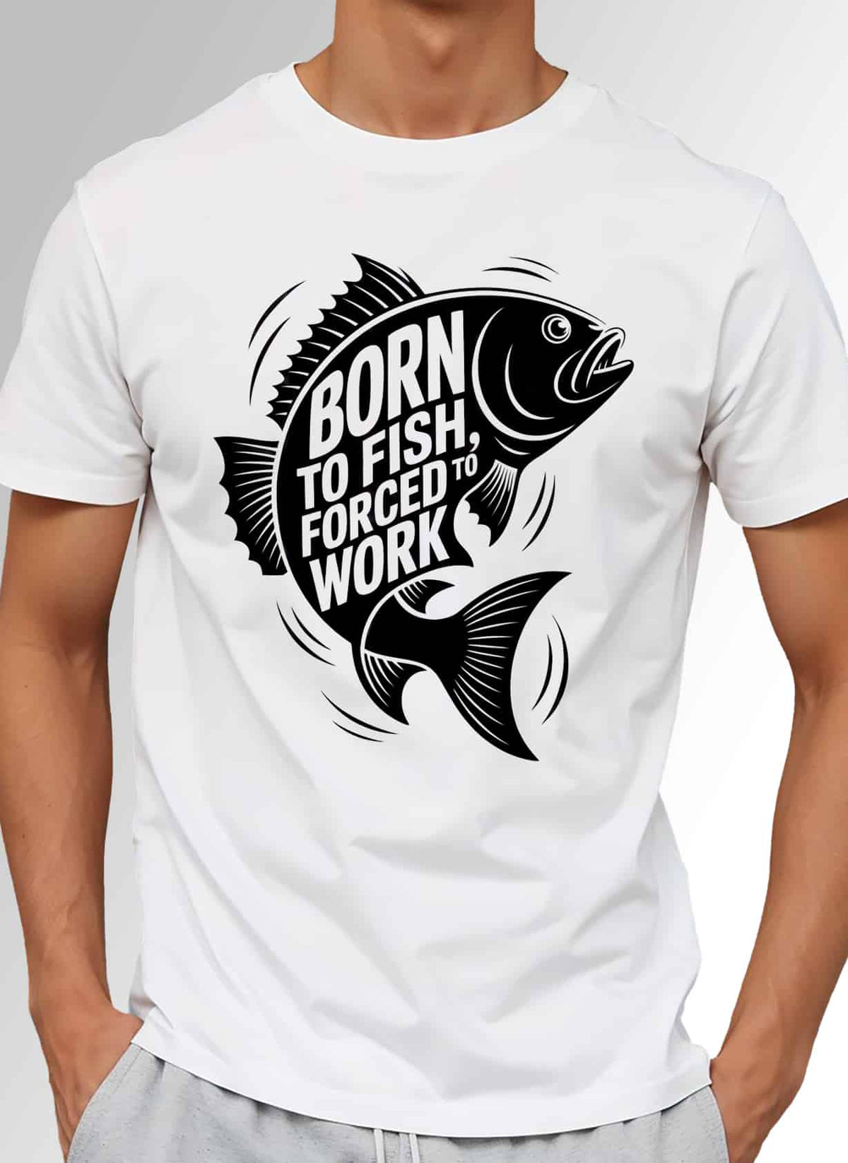 Tricou Born to fish