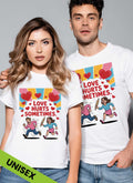 Tricouri pentru cupluri Love Hurts