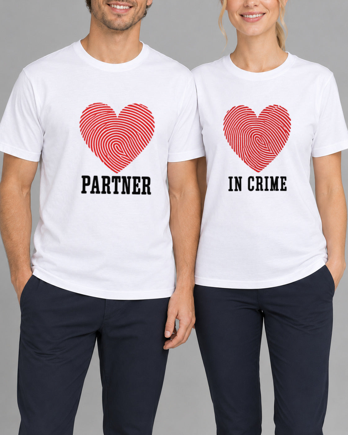 Set tricouri cuplu Partners-1