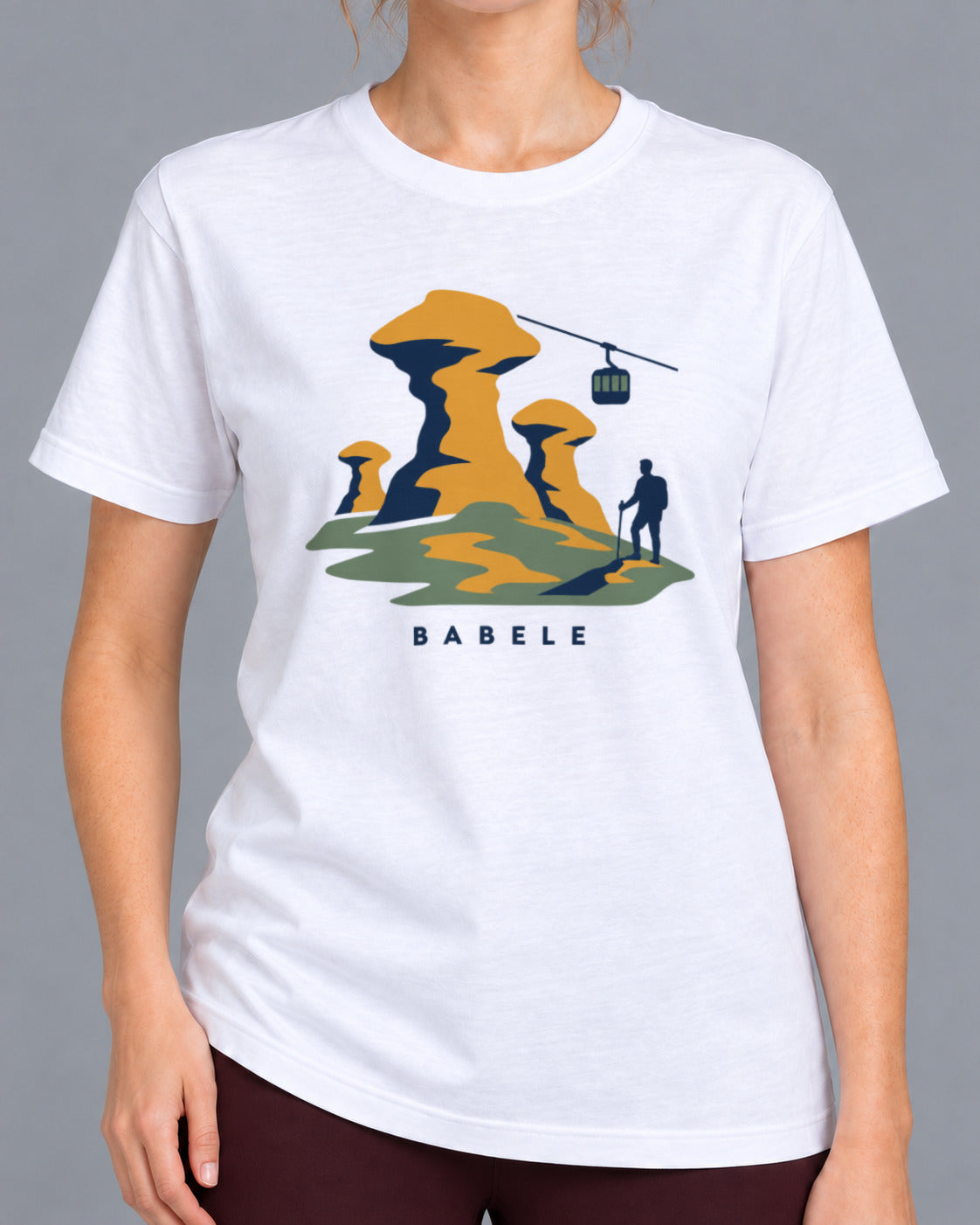 Tricou Babele – culoare alb