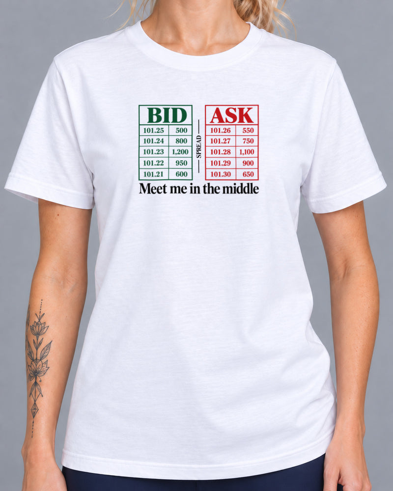 Tricou Bid Ask Meet Me In The Middle-1