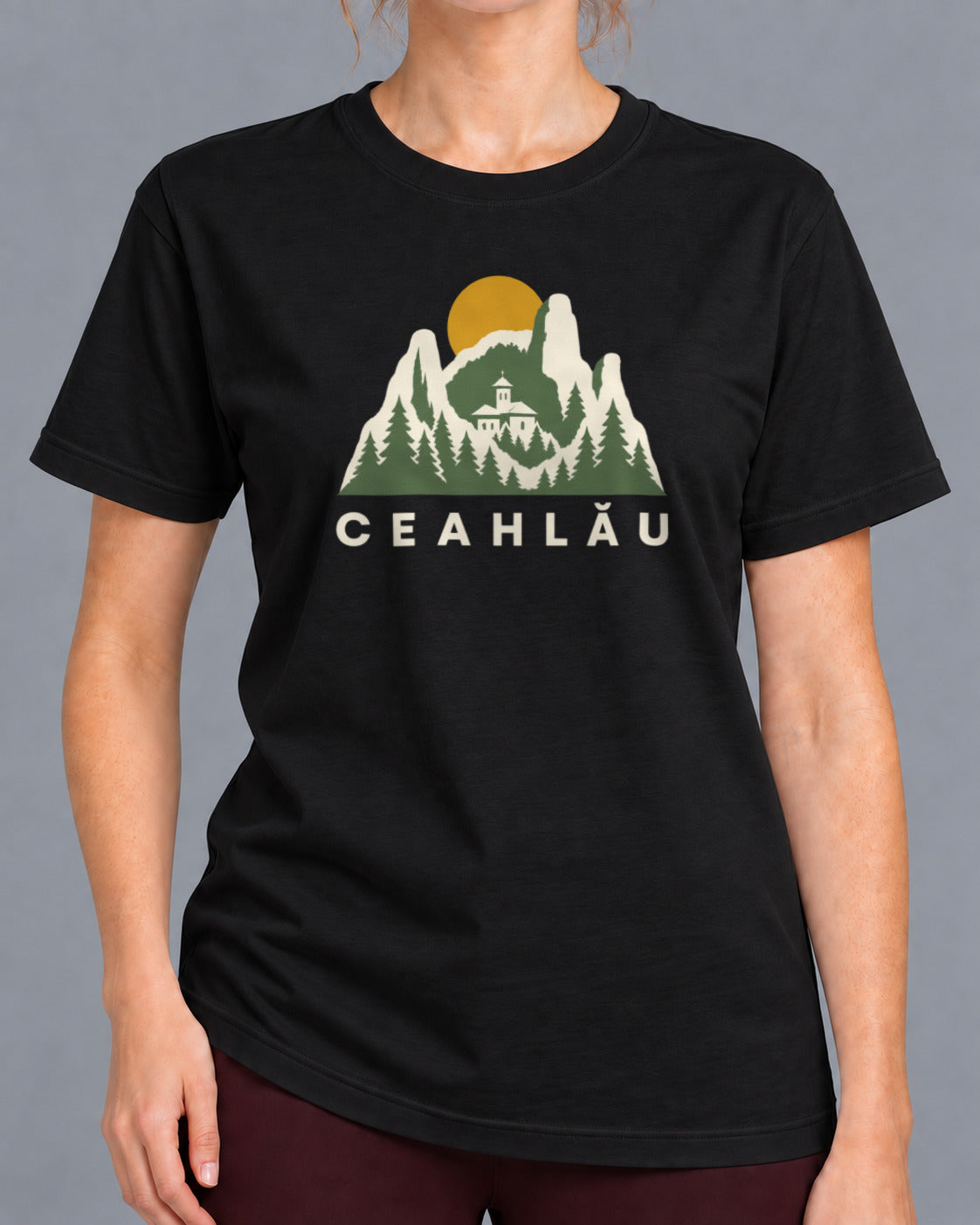 Tricou Ceahlău – culoare negru