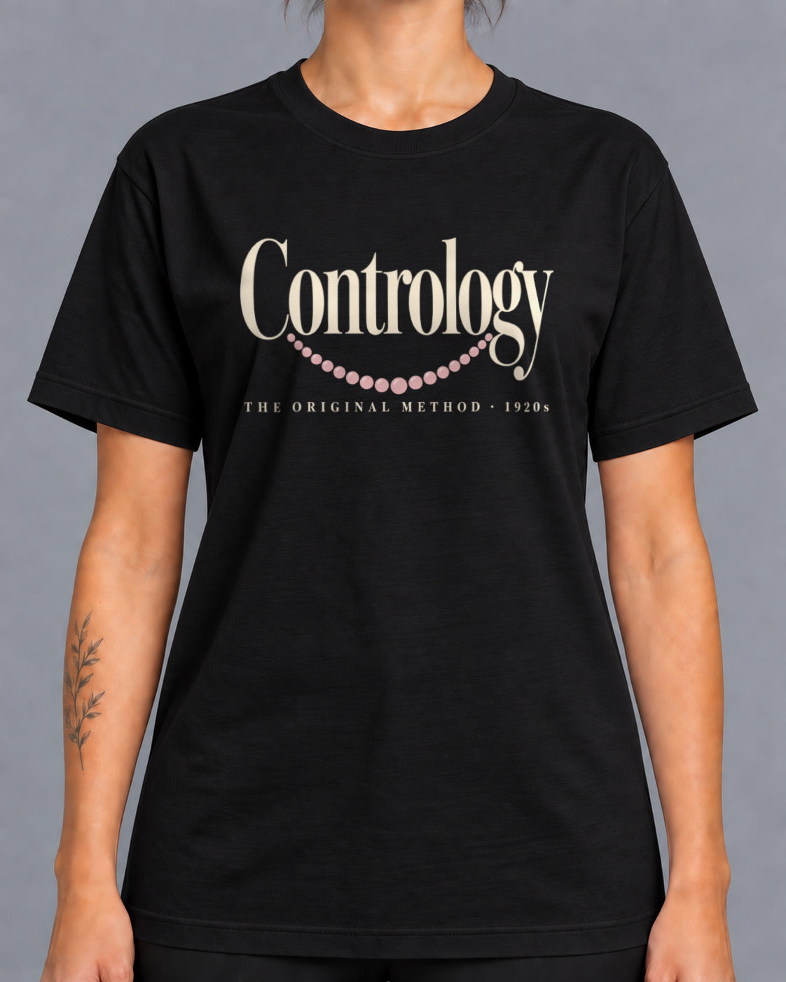 Tricou Contrology Perle – culoare negru