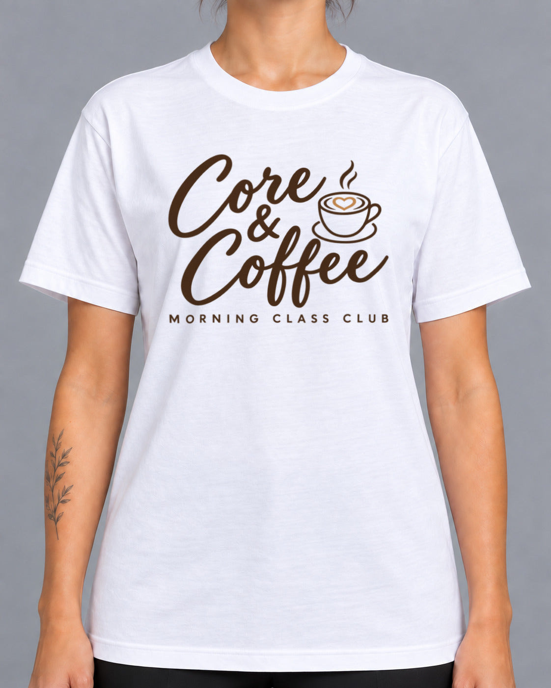 Tricou Core and Coffee – culoare alb