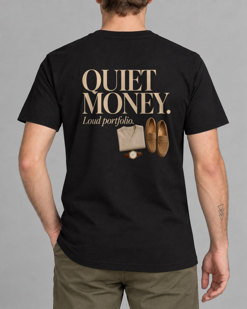 Tricou Quiet Money Loud Portofolio-2