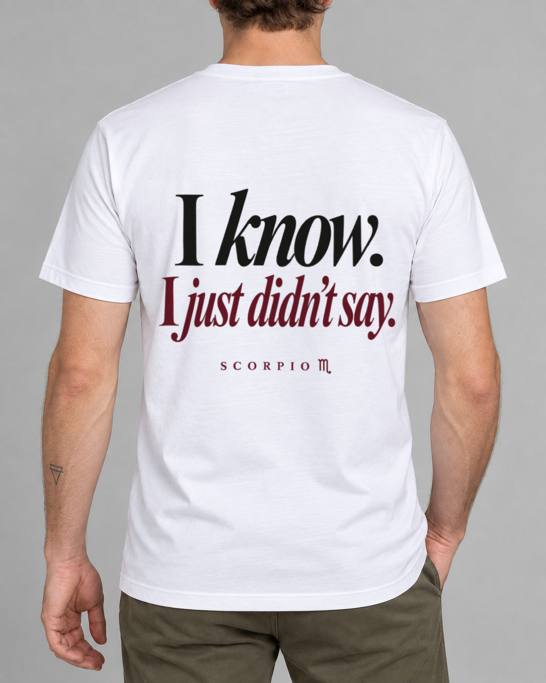 Tricou Scorpio I know