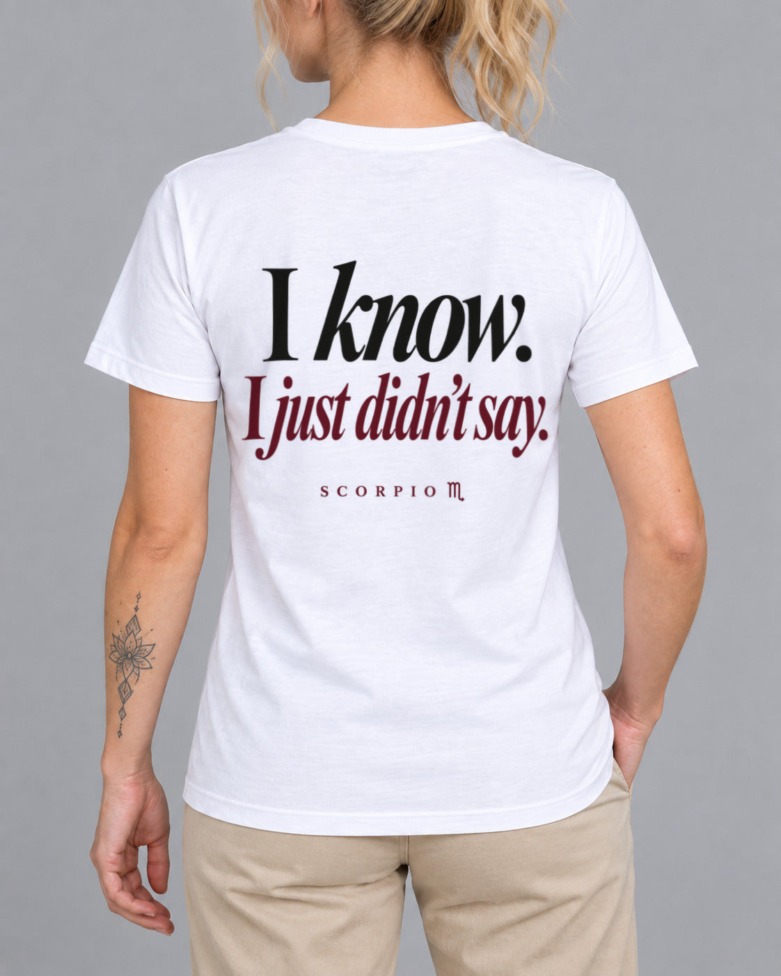 Tricou Scorpio I know