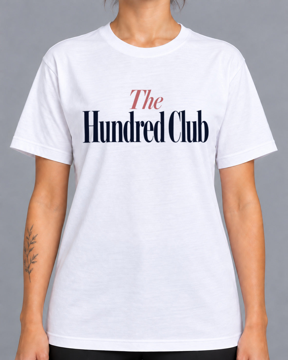 Tricou The Hundred Club – culoare alb