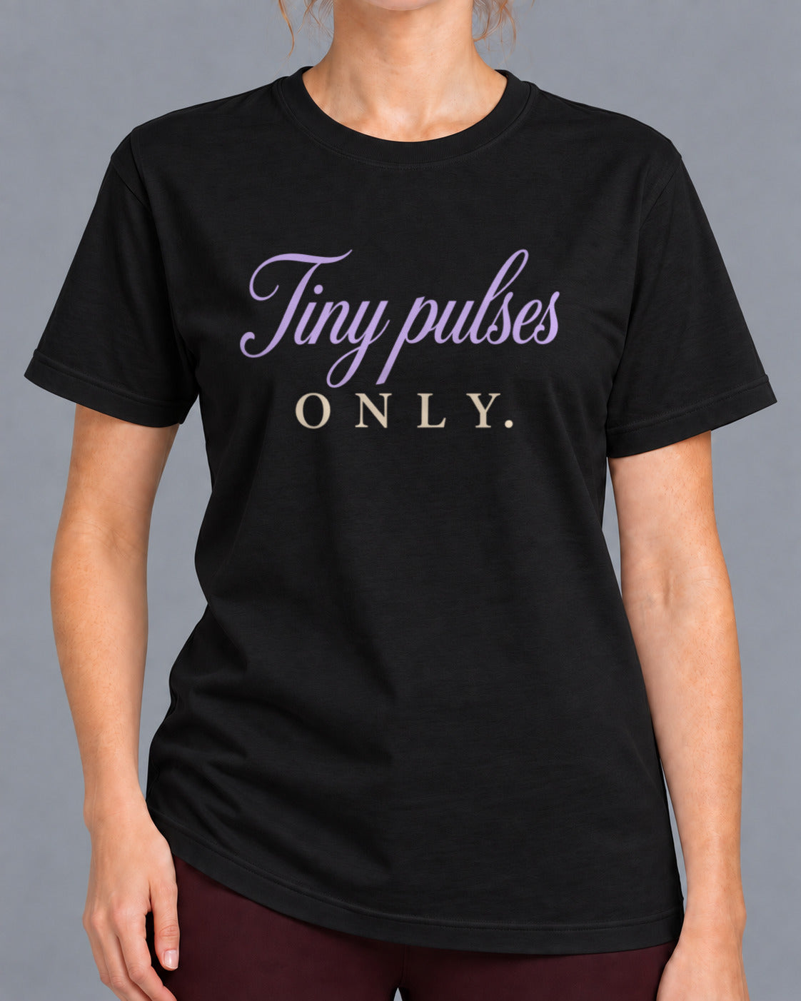 Tricou Tiny Pulses – culoare negru