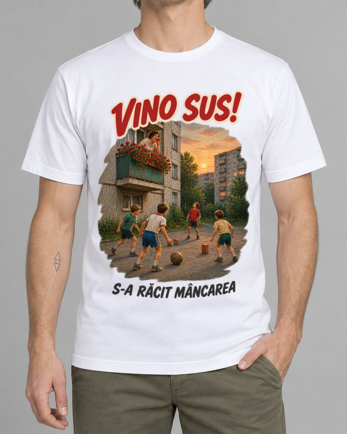 Tricou Vino Sus