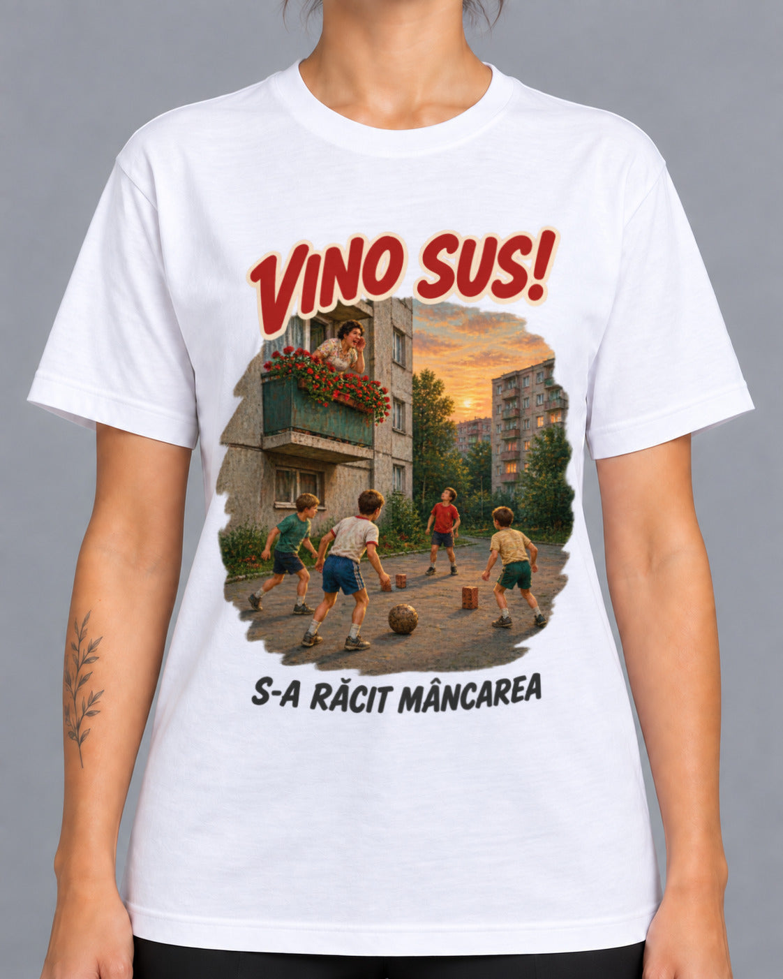 Tricou Vino Sus