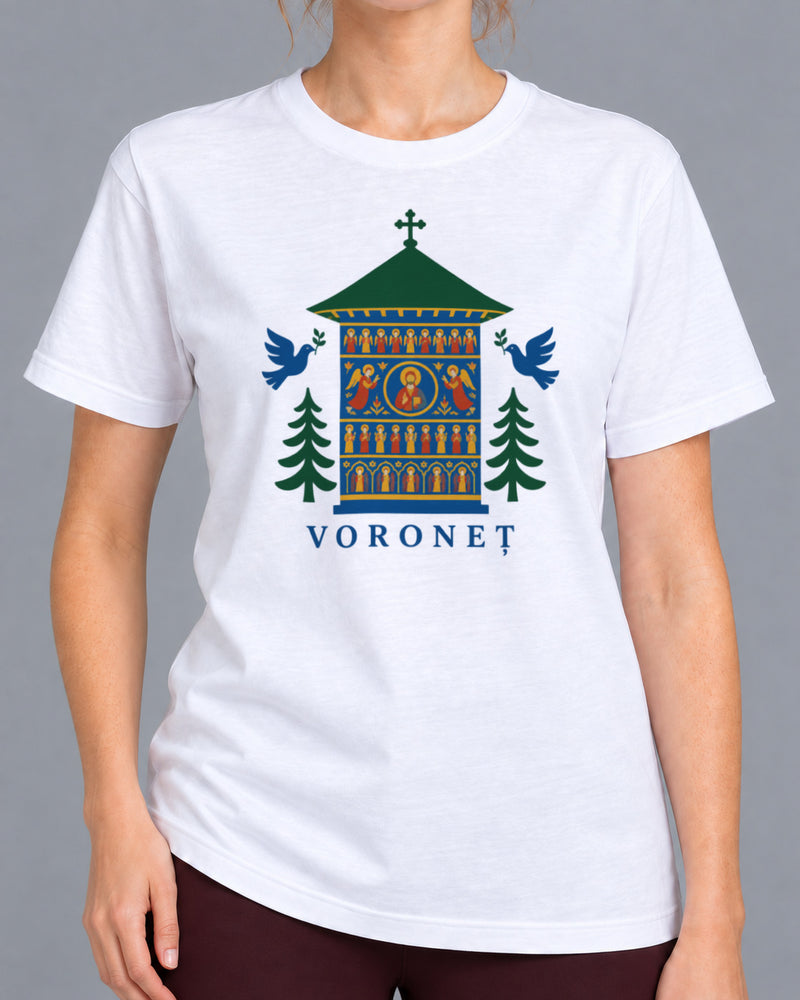 Tricou Voroneț – culoare alb